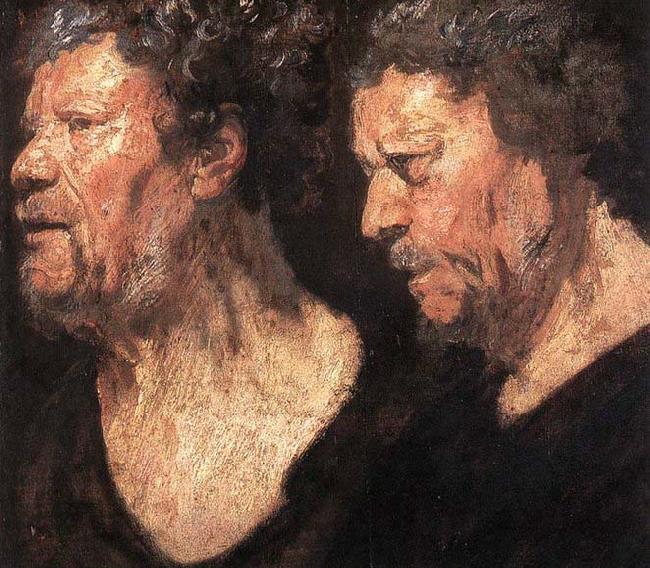 Jacob Jordaens Studies of the Head of Abraham Grapheus oil painting image